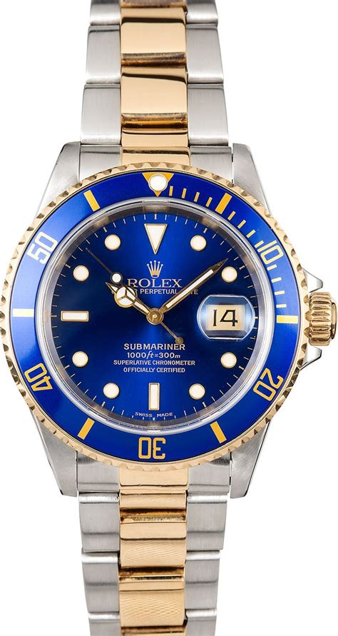 rolex blue gold watch|rolex blue and gold submariner.